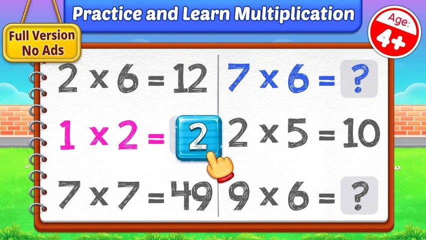 Screenshot 1: Kids Multiplication Math Games