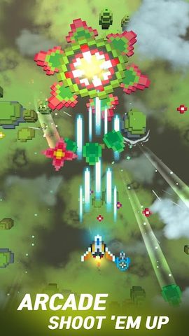 Screenshot 1: Sky Wings: Pixel Fighter 3D