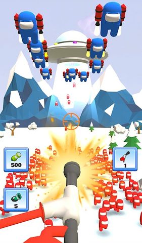 Screenshot 2: Imposter Crowd Attack: TD Shooting War