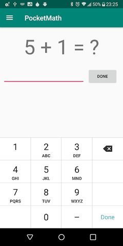 Screenshot 1: Pocket Math – Mental arithmetic trainer