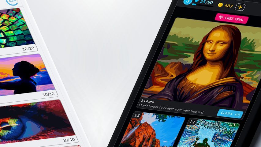 Screenshot 4: April Coloring - Oil Painting