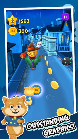 Screenshot 1: Toon Math Run: Math Games