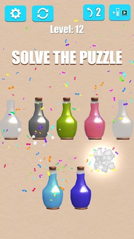 Screenshot 1: Water Sort: Liquid Puzzle 3D