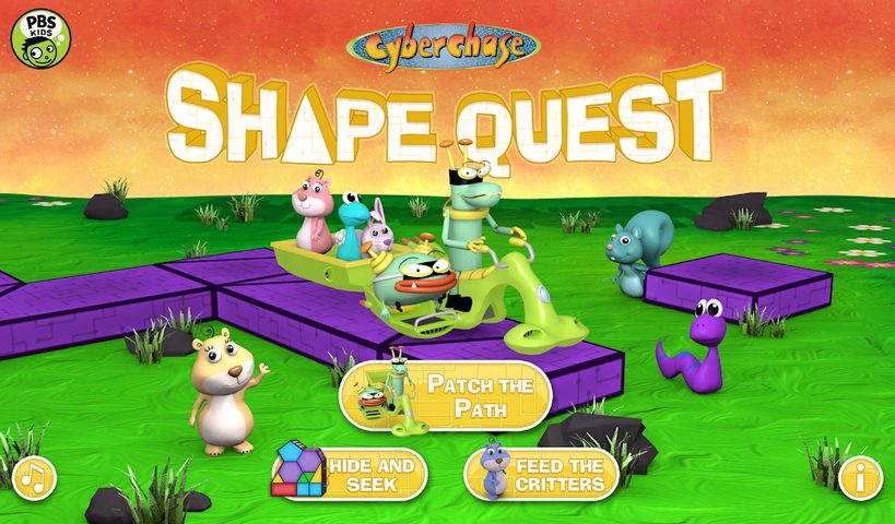 Screenshot 1: CyberChase Shape Quest!