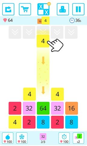 Screenshot 1: Drop n Merge Blocks