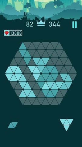 Screenshot 2: Trigon : Triangle Block Puzzle Game