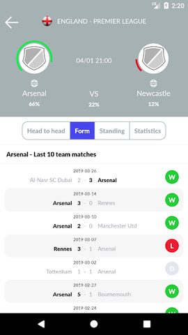 Screenshot 4: Soccer Predictions, statistics, bets