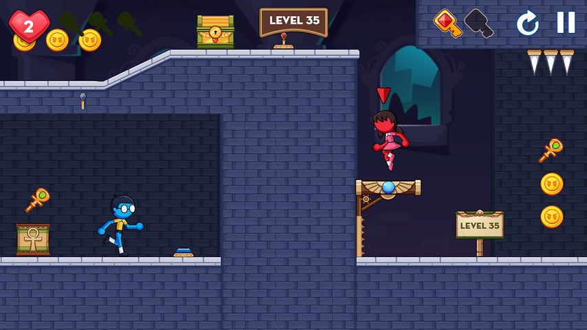 Screenshot 2: Stick Red Blue: Mystery Quest