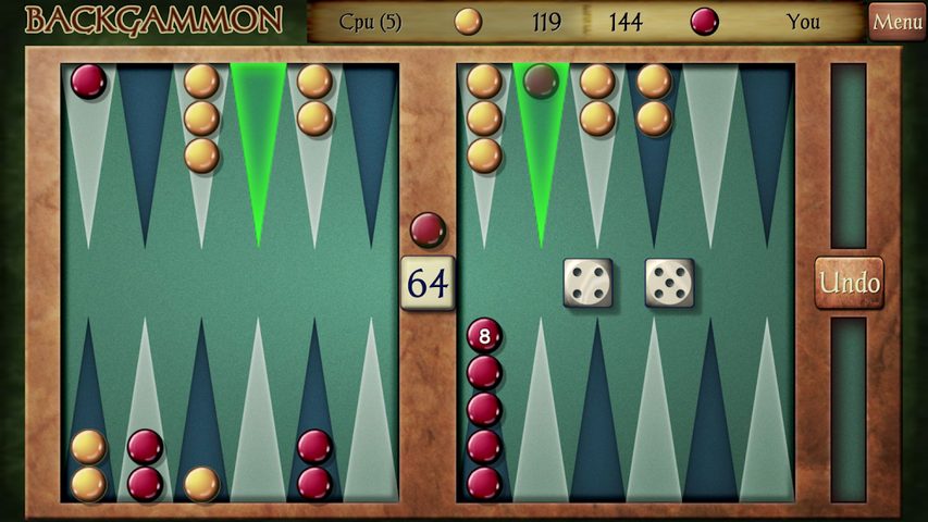 Screenshot 1: Backgammon