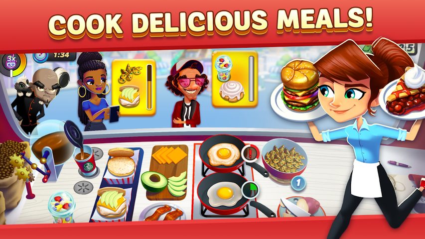Screenshot 3: Diner DASH Adventures - Cook Fast & Beat the Clock