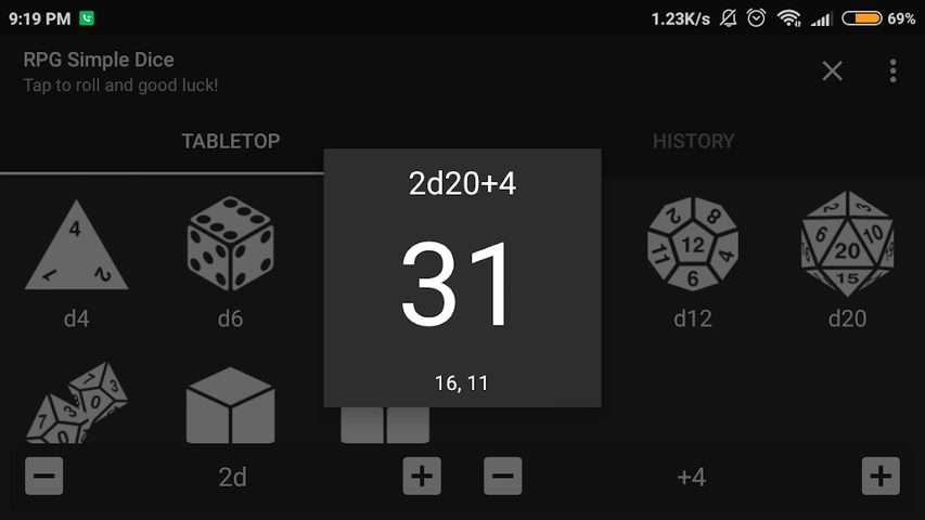Screenshot 6: RPG Simple Dice