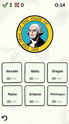 Screenshot 6: US States Quiz - Maps, Flags, Capitals & More