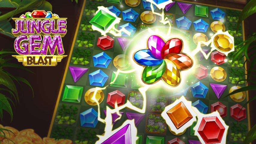 Screenshot 1: Jungle Gem Blast: Wild Jewels