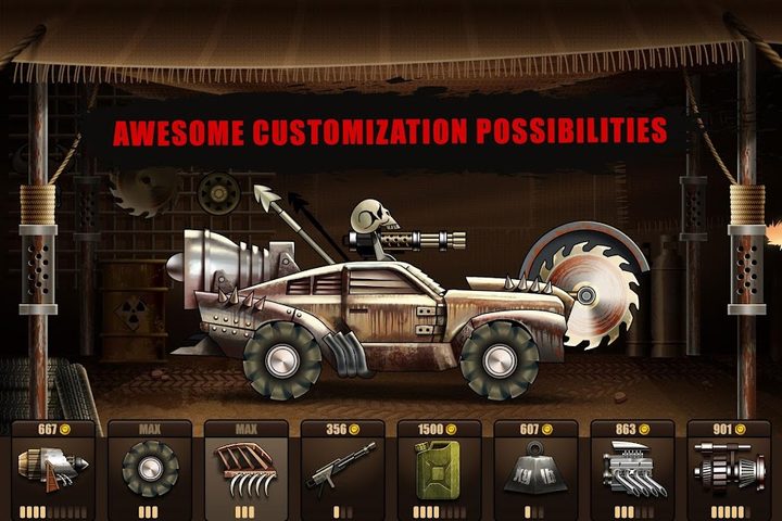 Screenshot 1: Zombie Hill Racing: Earn Climb