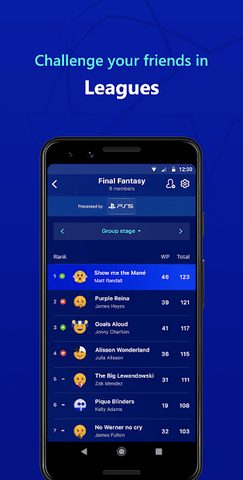 Screenshot 6: UEFA Gaming: Fantasy Football, Predictor & more