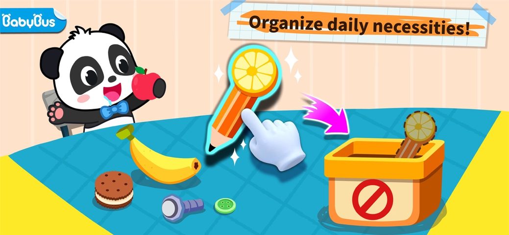 Screenshot 1: Safety & Habits -BabyBus 4+