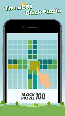 Screenshot 1: Block Puzzle 100 - Fill lines