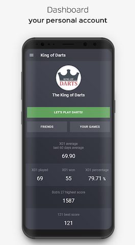 Screenshot 2: King of Darts scoreboard app