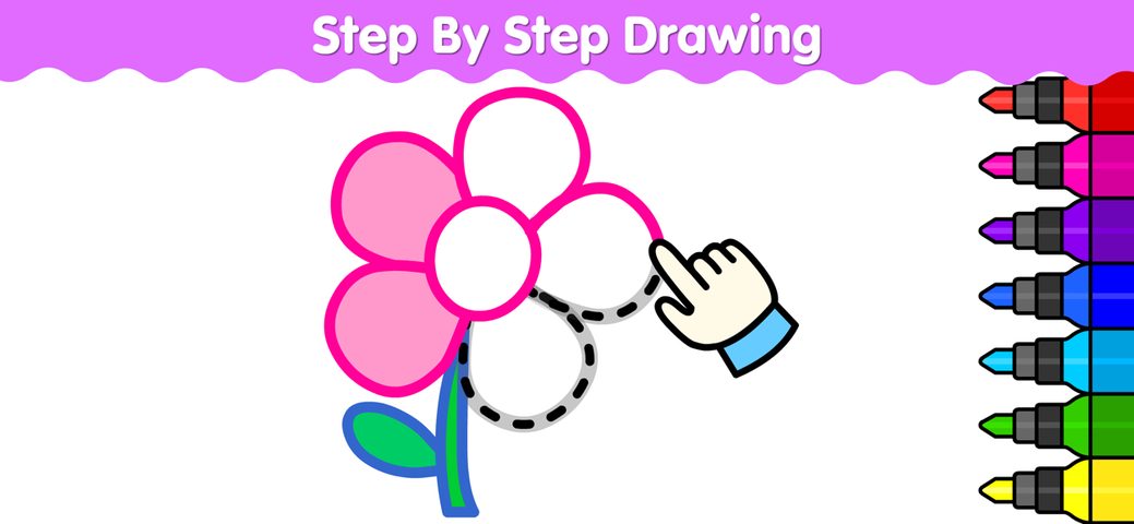 Screenshot 3: Kids Colouring Drawing Games + 4+