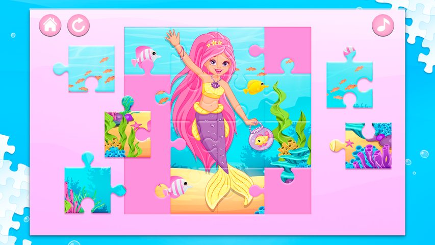 Screenshot 2: Mermaid Puzzles for Kids