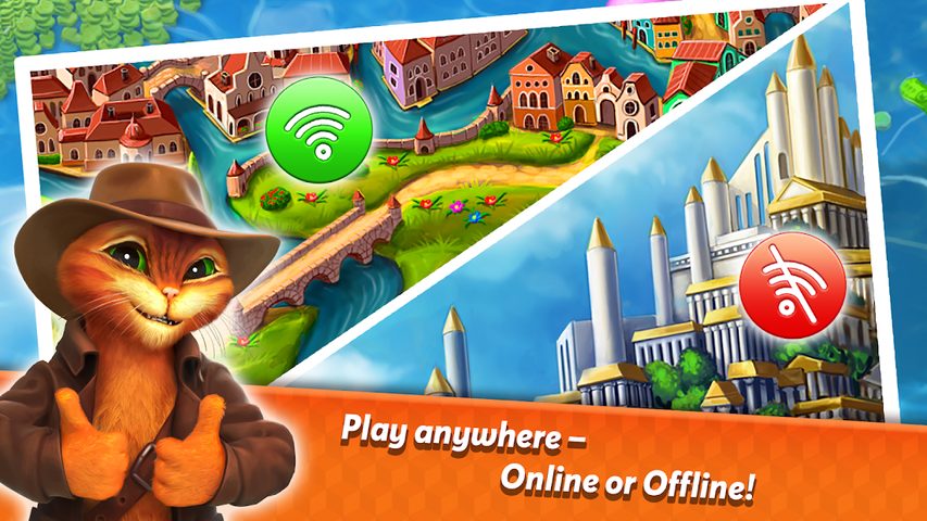 Screenshot 8: Indy Cat 2: Match 3 free game - jigsaw, puzzles