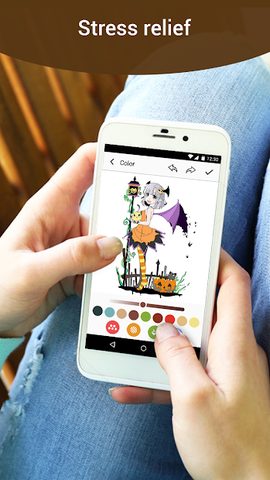 Screenshot 1: Halloween Games 2018: Free Offline Coloring Book