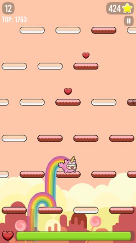 Screenshot 1: Happy Hop: Kawaii Jump