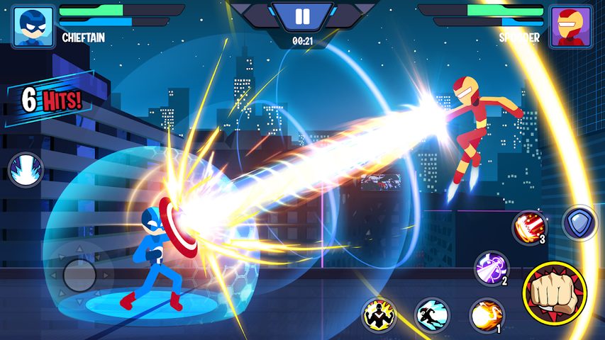 Screenshot 1: Stickman Heroes Fight - Super Stick Warriors