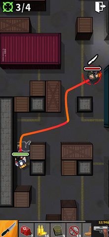 Screenshot 1: Knife and Gun