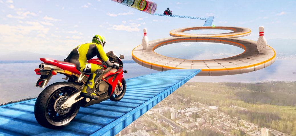 Screenshot 4: Stunt Bike Rider : Crazy Games 4+