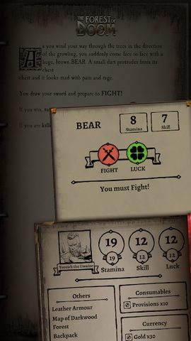 Screenshot 4: Fighting Fantasy Classics – text based story game