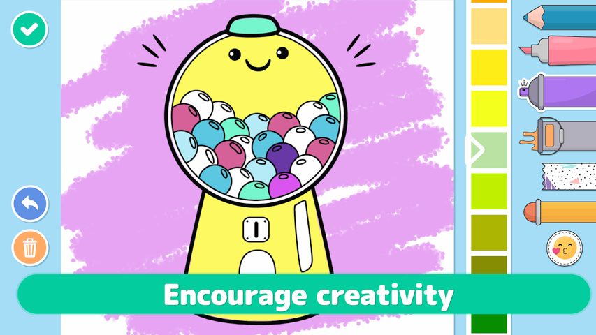 Screenshot 3: Coloring games for kids 🎨 Learn & painting games