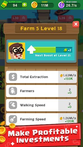 Screenshot 4: Idle Farming - Farm tycoon Simulator Games