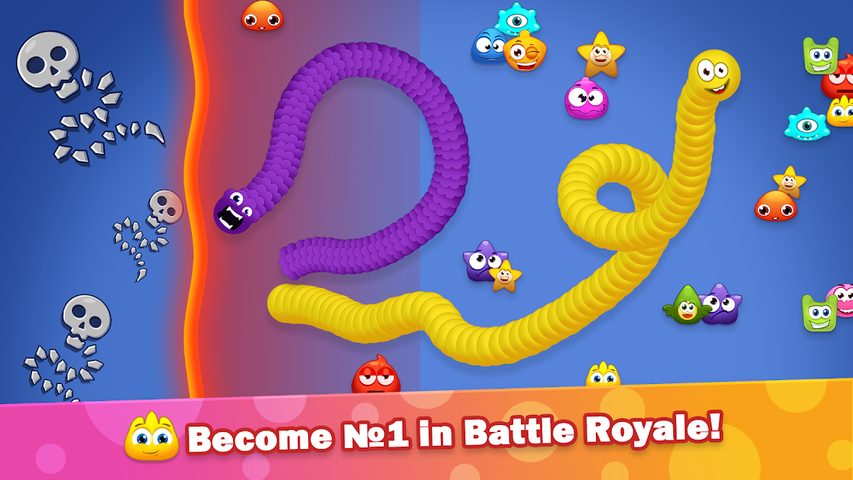 Screenshot 3: Worm Hunt - Snake game iO zone