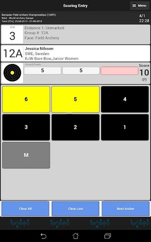 Screenshot 12: Ianseo Scorekeeper
