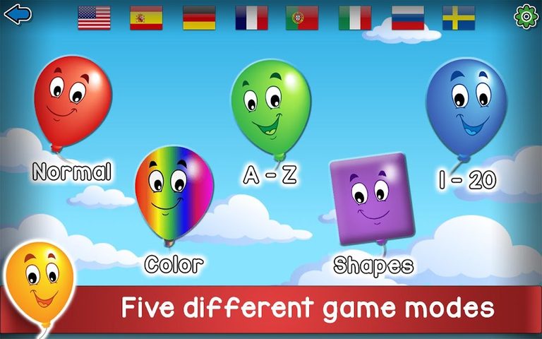 Screenshot 1: Kids Balloon Pop Game Free