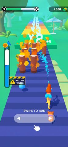 Screenshot 2: Squirt Gun Girl: Garden Runner