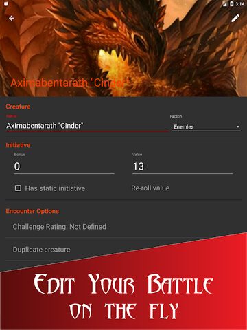 Screenshot 10: Initiative Tracker for D&D