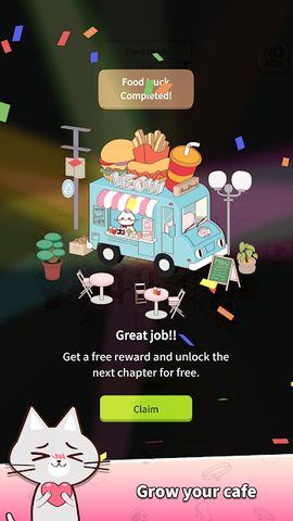 Screenshot 3: Cat Merge Cafe: Dessert Puzzle