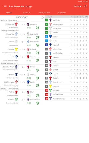 Screenshot 13: Live Scores for La Liga Santander 2021/2022