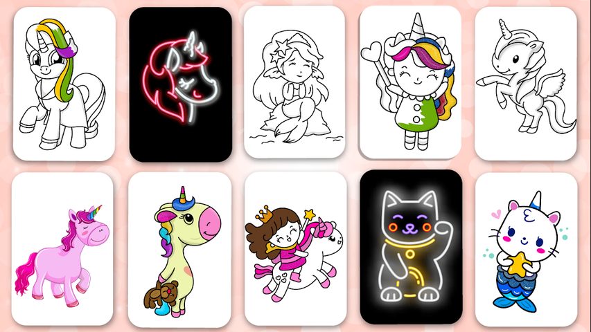 Screenshot 6: Unicorn Coloring Book & Unicorn Games for Girls
