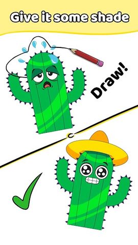 Screenshot 1: Draw a Line: Tricky Brain Test