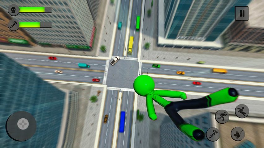 Screenshot 5: Flying Stickman Rope Hero Game