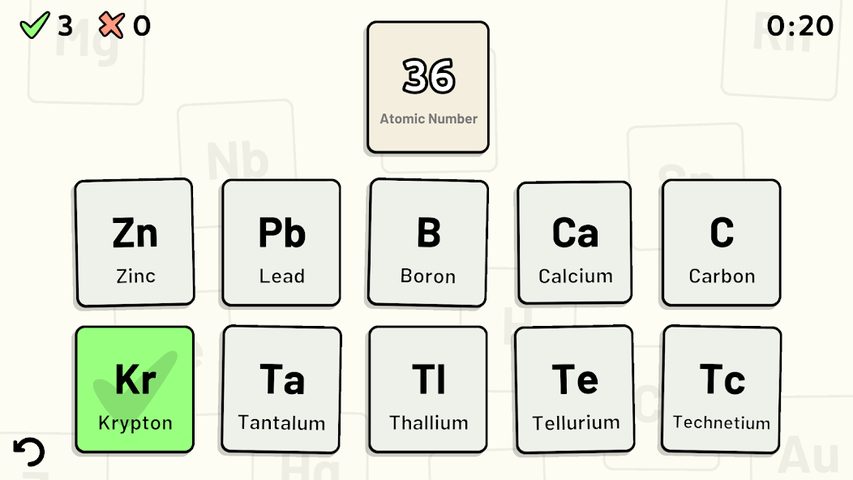 Screenshot 24: Periodic Table Quiz