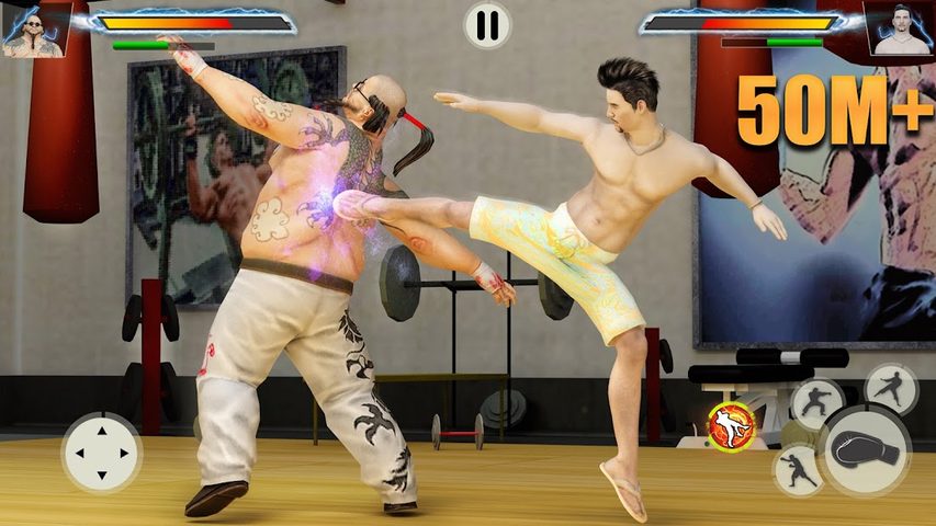 Screenshot 1: Bodybuilder GYM Fighting Game