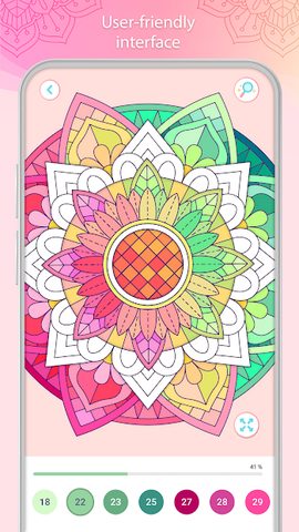 Screenshot 5: Color by Number – Mandala Book