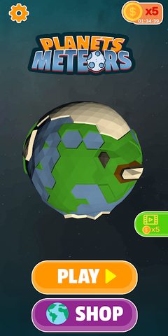 Screenshot 3: Planets And Meteors