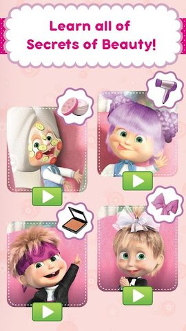 Screenshot 2: Masha and the Bear: Salon Game