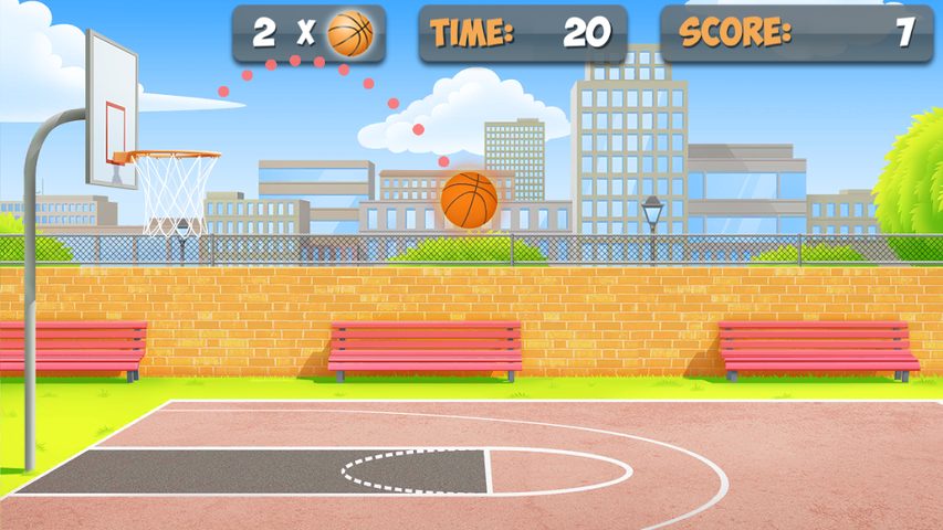 Screenshot 1: Free Throw Basketball