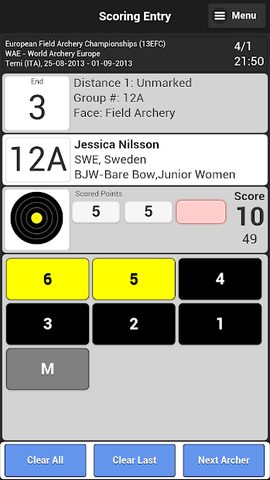 Screenshot 4: Ianseo Scorekeeper